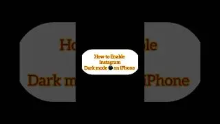 How to Enable Instagram Dark mode ⚫️ on iPhone in 2024 