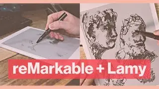 drawing on the reMarkable!  With the Lamy EMR pen (vs remarkable marker).