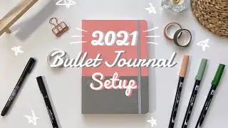 my 2021 bullet journal setup 🌱