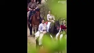 Сюй Кай и Цзин Тянь на съёмках дорамы 