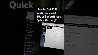 🚀 How to Set Full Width in Smart Slider (WordPress) in 16 Seconds! 💻✨ 