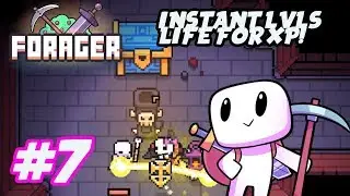 Forager [1.9] Let's Play - INSTANT LEVEL UPS + SACRIFICING LIFE FOR XP!