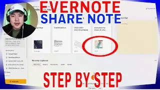✅  How To Share Note In EverNote 🔴