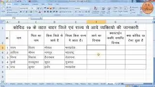 Data Entry करना सीखे, डाटा एन्‍ट्री कैसे करते है ? How to data entry work in excel I