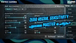 ZERO RECOIL SENSITIVITY IN BGMI | M4 + 6X SPRAY IMPROVE IN PUBG MOBILE | TIPS & TRICKS MALAYALAM