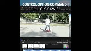 Final Cut Pro Shortcut | Control-Option-Command-] | Roll Clockwise