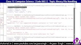 CSV File Handling in Python | One Shot Video