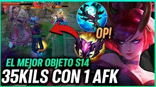 ¡35 KILLS CON 1 AFK GRACIAS AL NUEVO OBJETO XD! CREO QUE SE VIENE NERFEO - EVELYNN JUNGLA S14