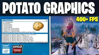How to Get Potato Graphics in Fortnite! (Max FPS + 0 Delay) In Intel & Amd GPU