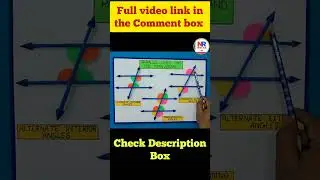 #parallel lines and it's transversal ##maths working model#maths #shortvideo #shorts #reels #viral👍