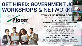 Getting Hired with Placer County