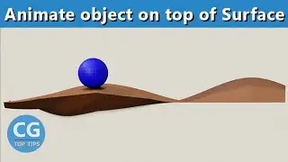Animate object on top of surface in Blender
