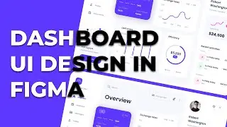 Modern dashboard design in Figma 2022  | Design in Figma Tutorial