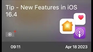 Tip - New Features in iOS 16.4 - Preview