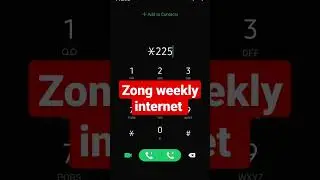 zong sim weekly internet code