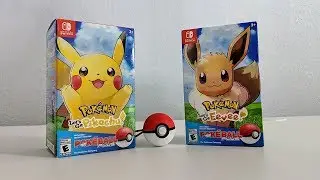 Let's Go Pikachu & Eevee Bundle Pokeball Plus Unboxing