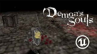 Demon's Souls Demake - Gameplay 2 / New Enemies Dogz (Unreal Engine)