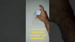 apago la luz y aún queda un poco encendida o con parpadeo.
