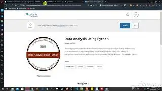 Data Analysis Module with Python by IBM  5th