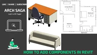 How to add Components | Revit Tutorial in English | Tutorial #10