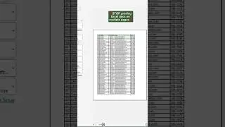 Excel HACK: Print Sheet on One Page! (EASY Tutorial 2024)