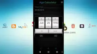 Calculate your Age with Days and Months using Android App