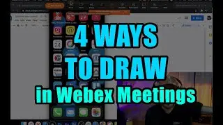 Annotating in Webex Meetings (drawing on the screen)