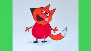 Как нарисовать Лисëнка Фредди из Свинки Пеппы