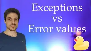 Exceptions vs error values in programming