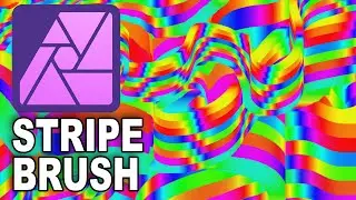 Create AWESOME Color Brush Effects In Seconds In Affinity Photo | Stripe Brush Gradient