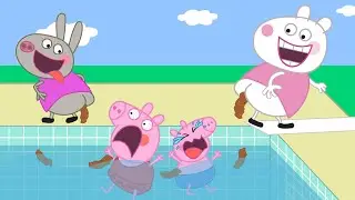 What Are George and Rebecca Doing??? | Peppa Pig Funny Animation