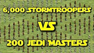 ◀ Star Wars: Galactic Battlegrounds - 6000 Stormtroopers vs 200 Jedi Masters