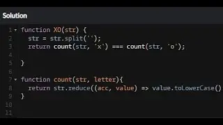 JavaScript - Exes and Ohs | Codewars 7KYU