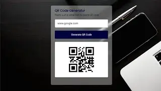 How To Create QR Code Generator Using HTML CSS And JavaScript | Glassmorphism Design