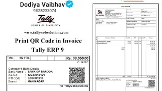 (Buy Online) Payment QR Code Print in Invoice in Tally Prime | Tallywebsolutions | Tally Prime Addon