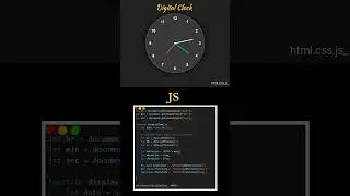 Analog Clock using HTML CSS JS 