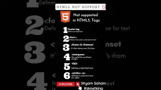 HTML5 remove that html tags so don't use this tags @code with harry