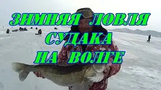 Зимняя ловля судака на Волге.