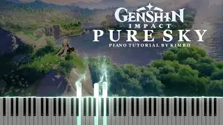 Genshin Impact - Pure Sky (The Wind and the Star Traveler) [Piano Tutorial]