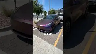 Finally Washing My Dirty Model Y 😅🧼