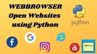 python webbrowser| Open websites using python