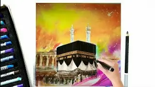 How to paint with soft pastels - Time-lapse of mecca