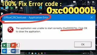 Fix Error code 0x000007b in windows 10 | VERY EASY