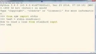 How to Read a Line From Standard Input in Python language