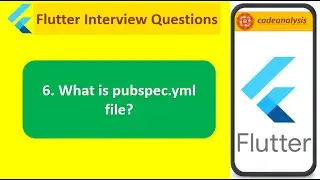 What is pubspec.yaml file in Flutter || Flutter Interview Question || codeanalysis