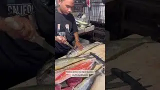 Контрольная закупка рыбы махи-махи на рынке (остров Бали) 