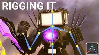 Skibidi toilet titan tv man rigging prisma 3d tutorial prisma 3d animation
