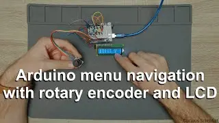 Arduino menu navigation with rotary encoder and LCD