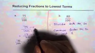 Different Ways to Reduce Fractions to Lowest Terms