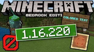 Minecraft Bedrock Update✅1.16.220 ✅ Colored Signs + 🐛 fixes⚒️[ ChangeLog ] PS4,MCPE,Xbox,Windows10